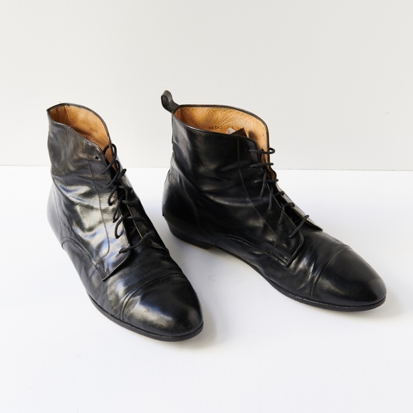 80s - SUSAN BENNIS - WARREN EDWARDS - Boots - Men\'s - 10 - BLK Leather main image 4